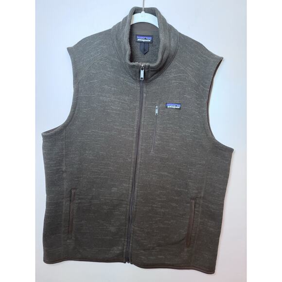 Patagonia M’s Better Sweater Fleece Vest Men’s XL Dark Brown Full-Zip - Picture 1 of 9
